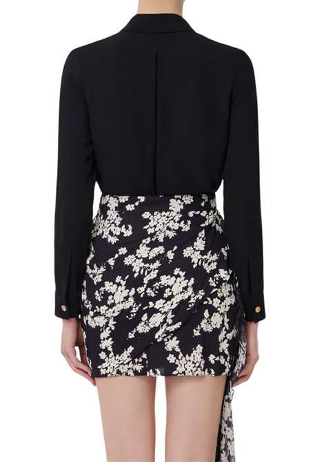 Georgette shirt with lettering bands ELISABETTA FRANCHI | shirts | CA05451E2110